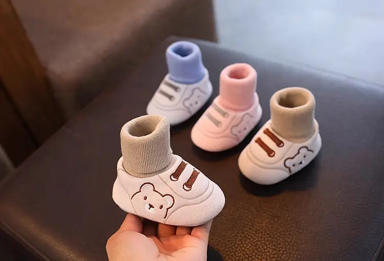 Baby shoes 0-3-12 months to 1 year old, spring and autumn and winter styles for men and women baby soft sole shoes — chobi 7