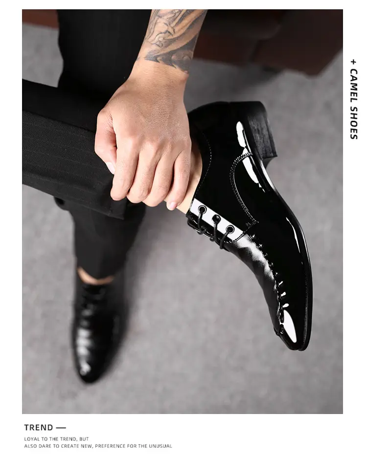 Men's classic suit jacket, casual footwear, universal wedding shoes, plus size, dropshipping available — chobi 25