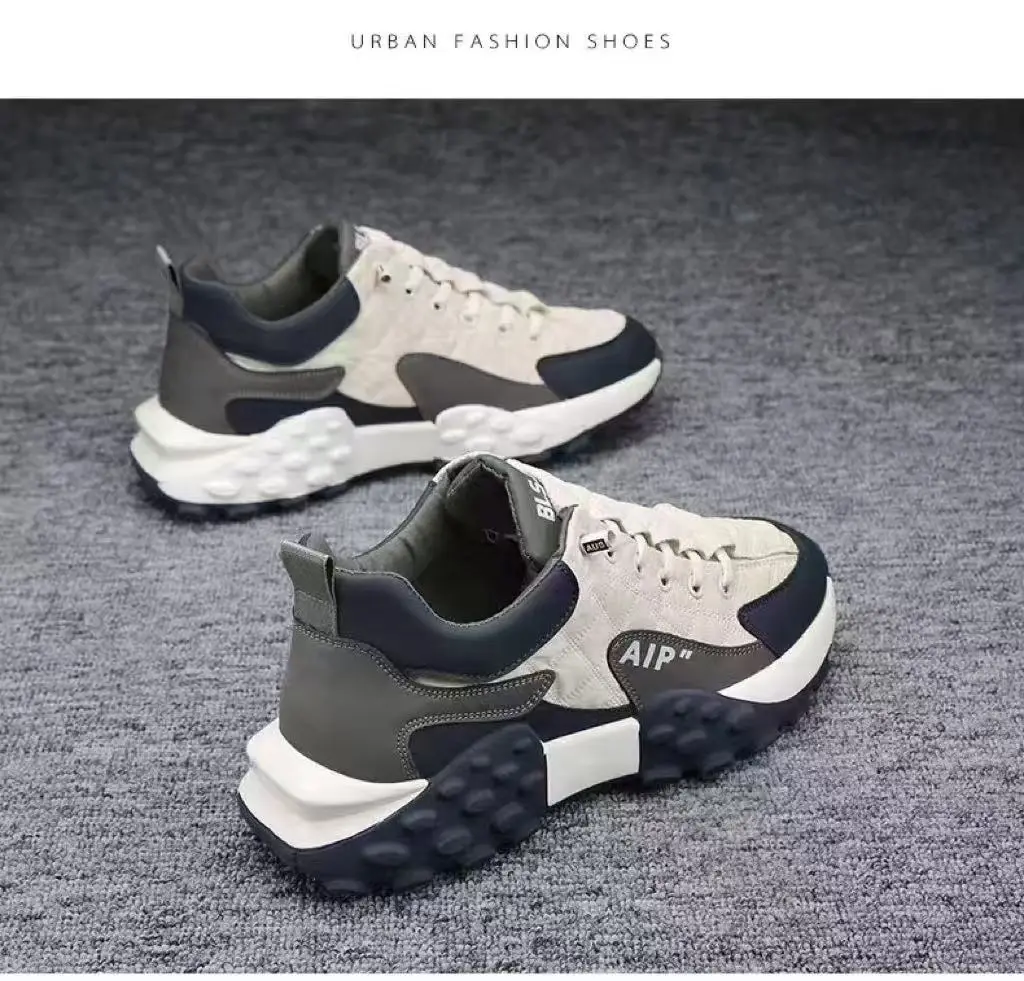 (Cross-border trading), low trend non-slip running sneakers, breathable shoes platform, Collection Year 2026, Korean style — chobi 9