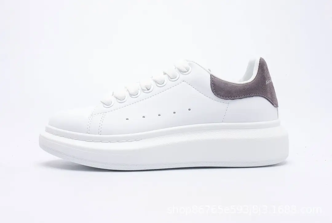 Fashionable white sneakers platform with chunky sole for leisure for men and women, height increasing — chobi 33
