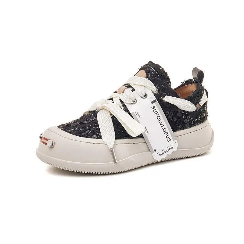 Cloth espadrilles for men and women, demi-season sneakers platform, Collection Year 2026, height increasing — chobi 26