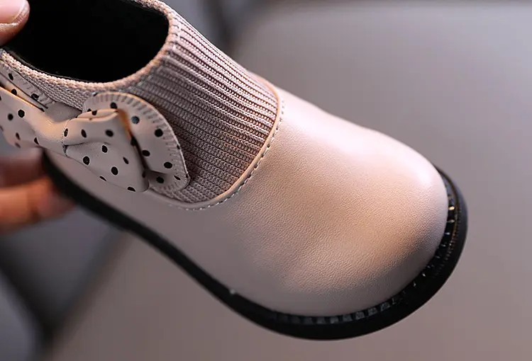 Children's cotton boots 2023 new winter children's shoes Korean style girls' soft sole leather boots baby versatile plus velvet Martin boots — chobi 13