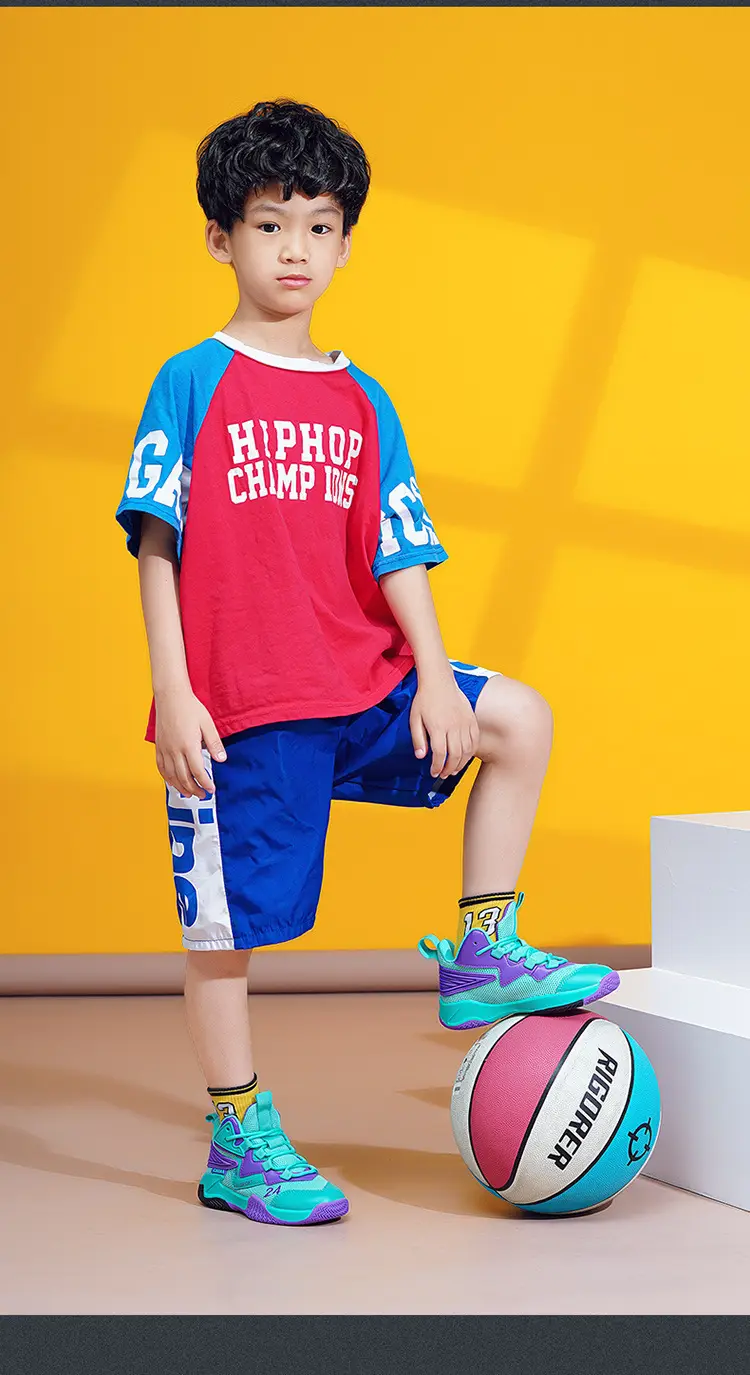 Basketball uniform for boys, autumn children's breathable non-slip sneakers for training — chobi 11