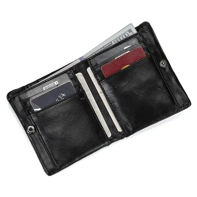 Retro leather wallet for leisure, Amazon, genuine leather — chobi 6