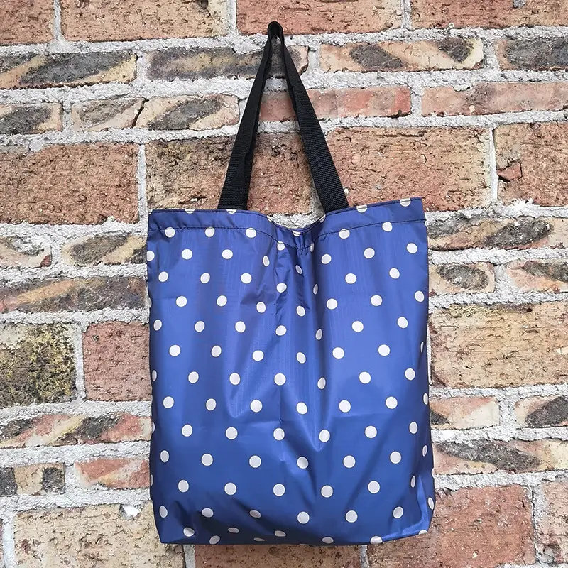 Waterproof shopping bag with zipper, folding handheld linen bag, travel bag, (Physicals), increased thickness — chobi 27