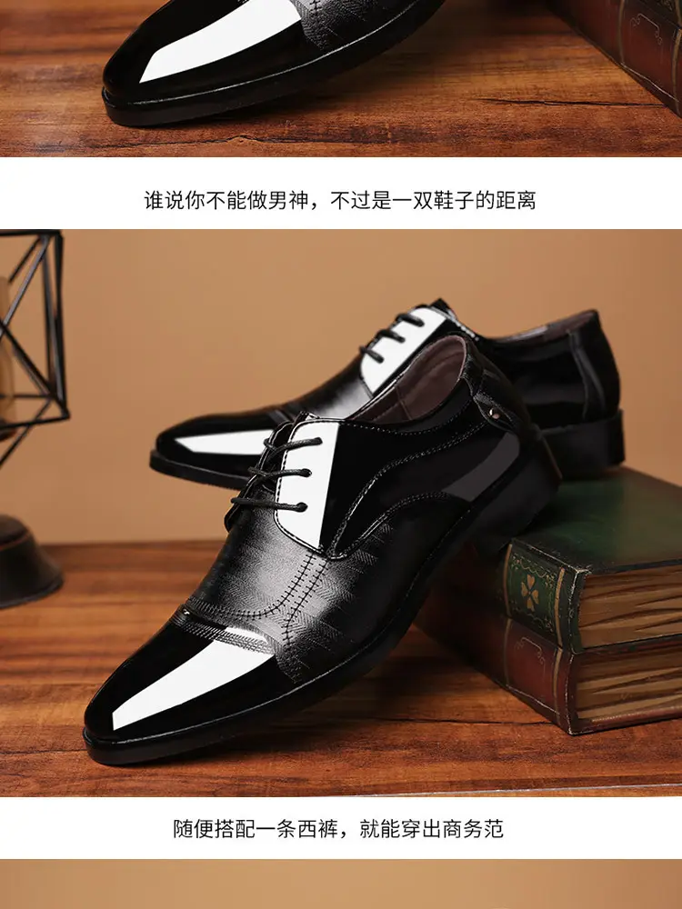 Men's spring classic suit jacket, fashionable wedding shoes, trend of season, plus size, dropshipping available — chobi 18