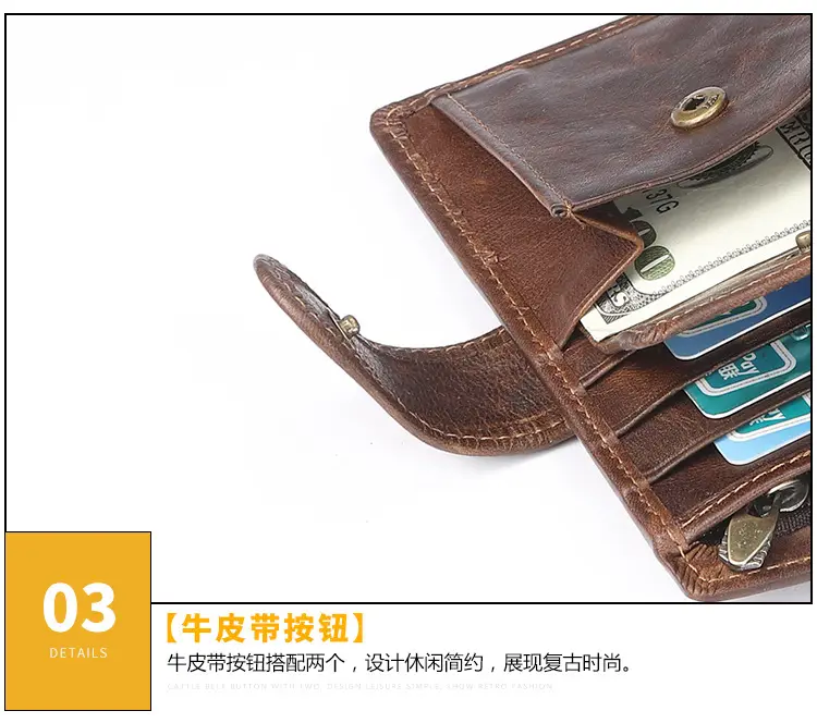 (Cross-border trading), wallet, retro capacious small clutch bag, leather card holder, high-end — chobi 36