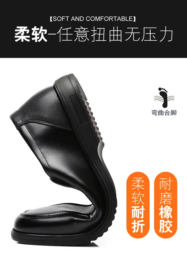 Shoes, men's leather spring breathable classic suit jacket, genuine leather, soft sole, trend of season — chobi 10
