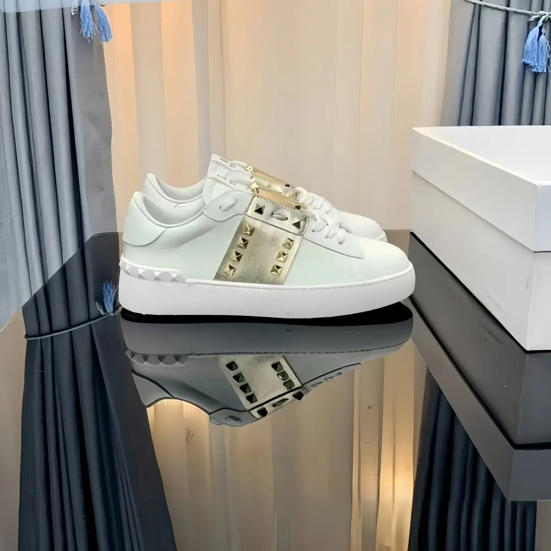 Fashionable universal sports white white sneakers for men and women platform, height increasing — chobi 12