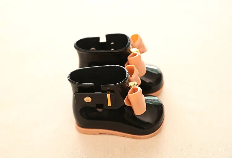 mini sed Children's bow rain boots baby rubber shoes cute rain boots girls fashion waterproof waterproof shoes rain boots a — chobi 28