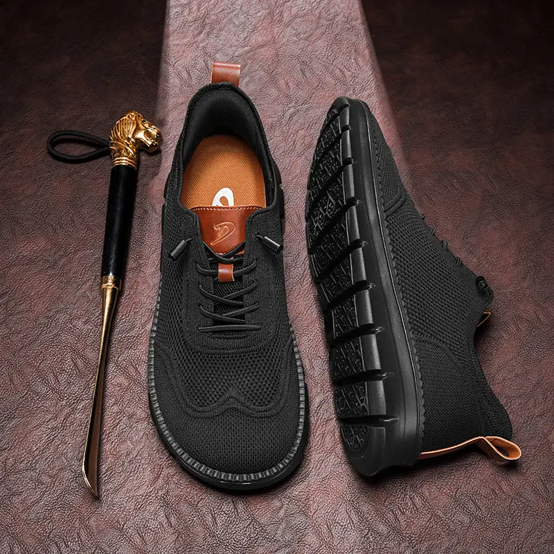 (Cross-border trading), lightweight loafers, comfortable sneakers, breathable casual footwear, made with flyknit technology, (Physicals) — chobi 22