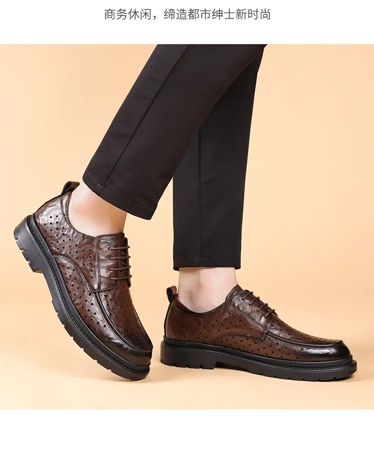 Classic suit jacket, men's summer shoes, breathable casual footwear English style for leisure, Collection Year 2025 — chobi 20