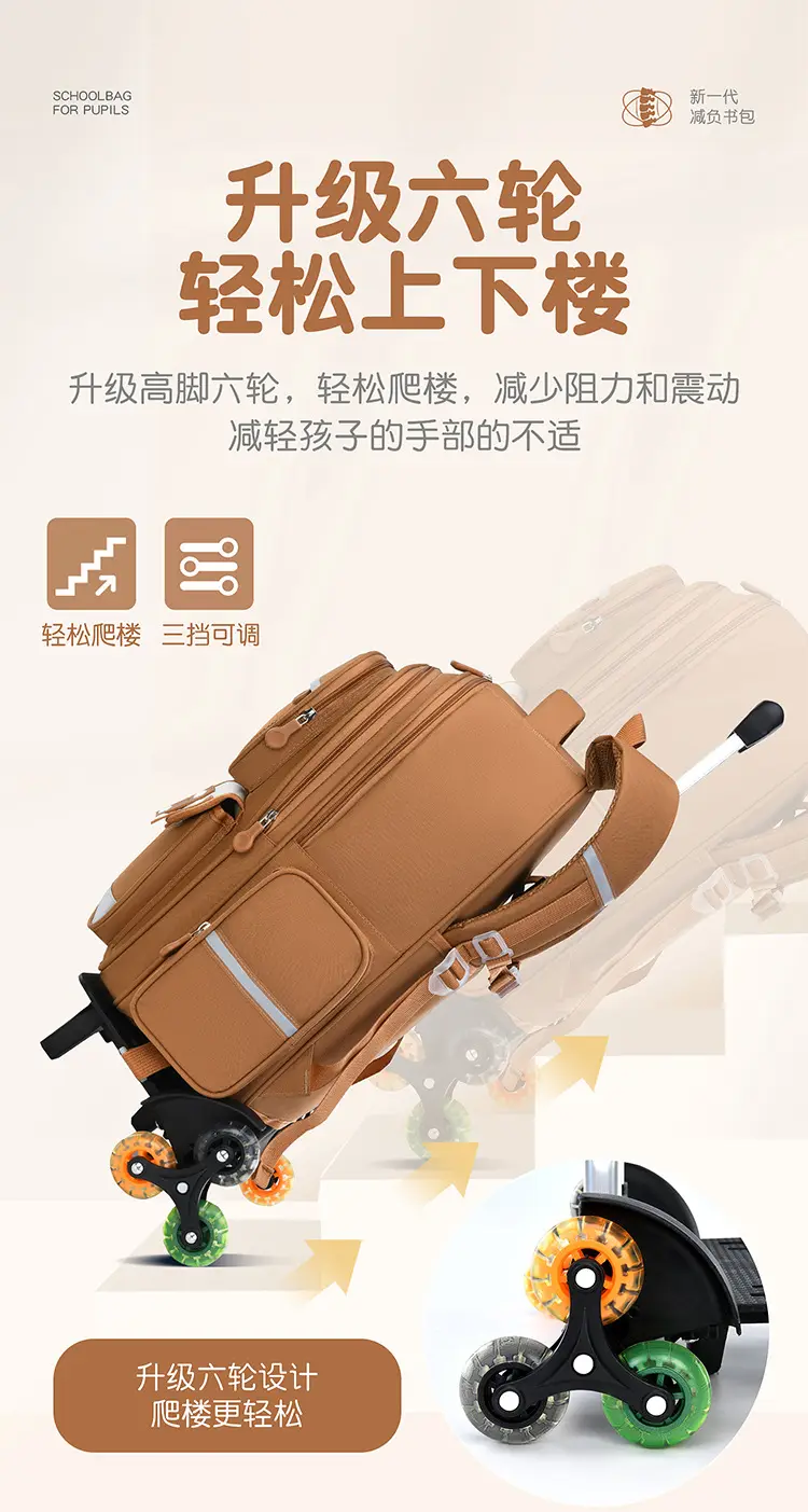 (Wholesale), cartoon suitcase, capacious backpack, children's school bag — chobi 4