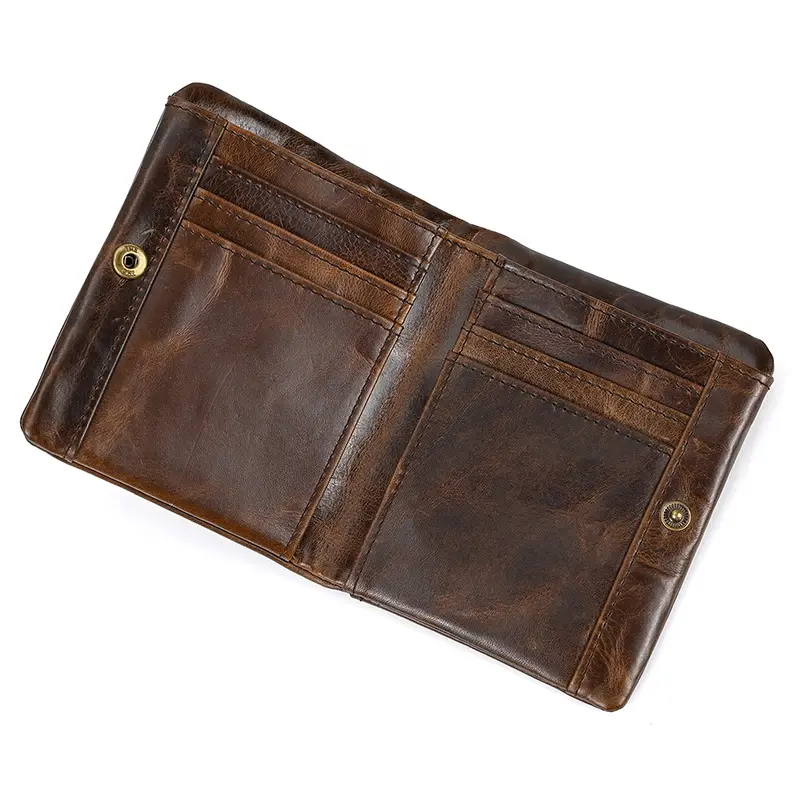 Retro leather wallet for leisure, Amazon, genuine leather — chobi 17