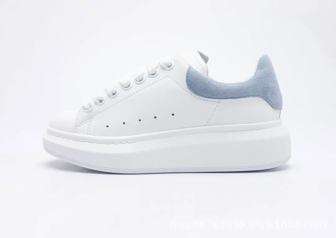 Fashionable white sneakers platform with chunky sole for leisure for men and women, height increasing — chobi 26