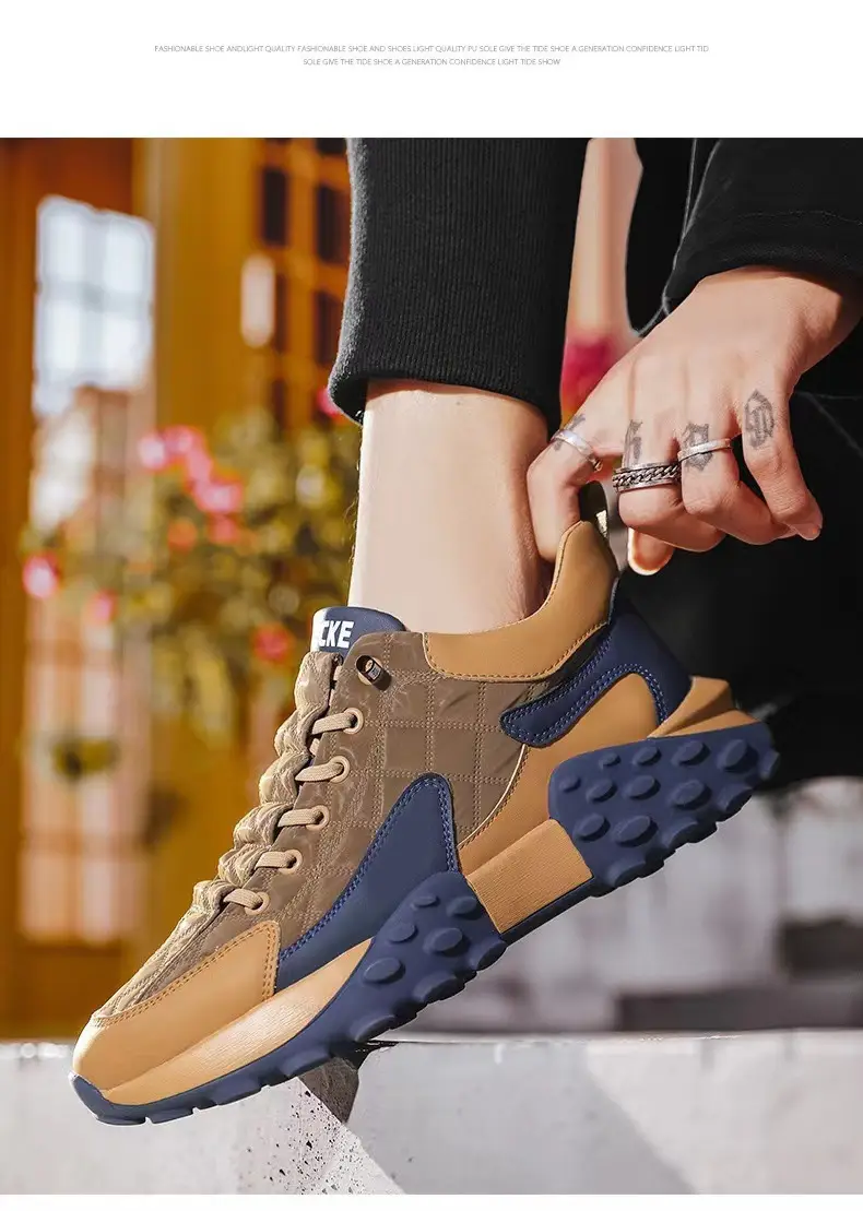 (Cross-border trading), casual non-slip wear-resistant sports comfortable running sneakers, plus size — chobi 12