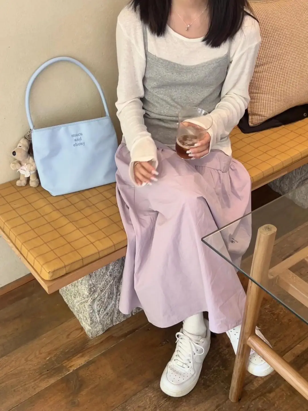 Korean much and eboy2026 new bucket bag women's simple casual versatile handbag nylon armpit — chobi 7