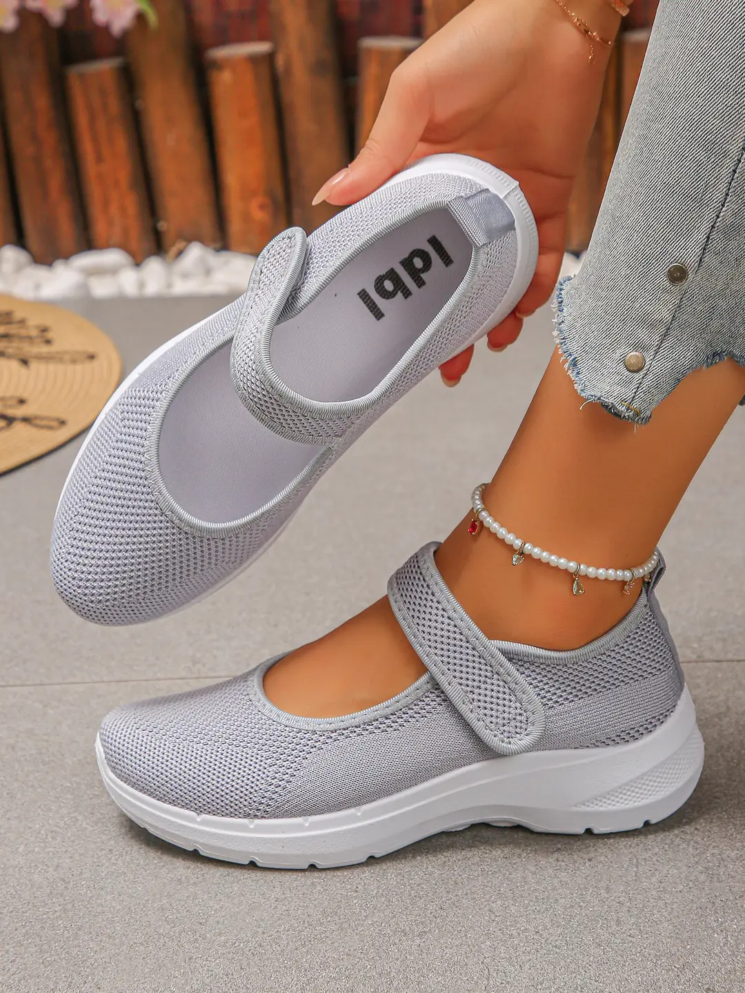 (Cross-border trading), Mary Jane shoes, breathable shoes, lightweight sneakers low-cut, casual women's walking shoes, plus size, for middle age, made — chobi 17