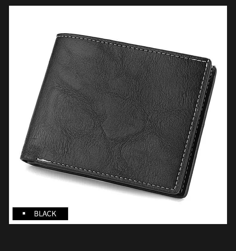 (Wholesale), men's short retro wallet for students, with your logo imprint, (Physicals) — chobi 17