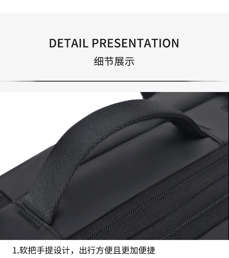 Men's backpack, capacious laptop, travel bag, shoulder bag, business version, 17 inch — chobi 17