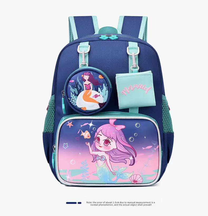 School bag for kindergarten, cartoon backpack for students, purse, card holder, pony, Spiderman — chobi 17
