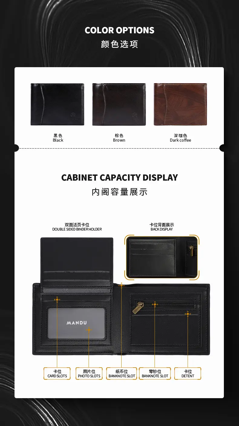 (Cross-border trading), men's fashionable capacious wallet, high-quality style — chobi 13