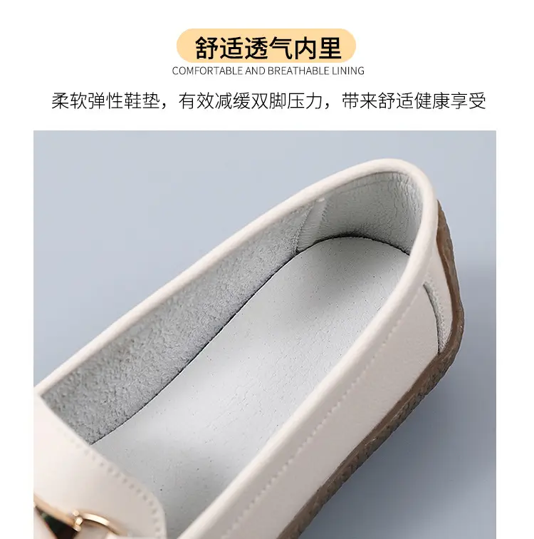 Comfortable universal “mom shoes” for summer and autumn, non-slip loafers wedge heel for work and office, non-slip sole, work shoes — chobi 10