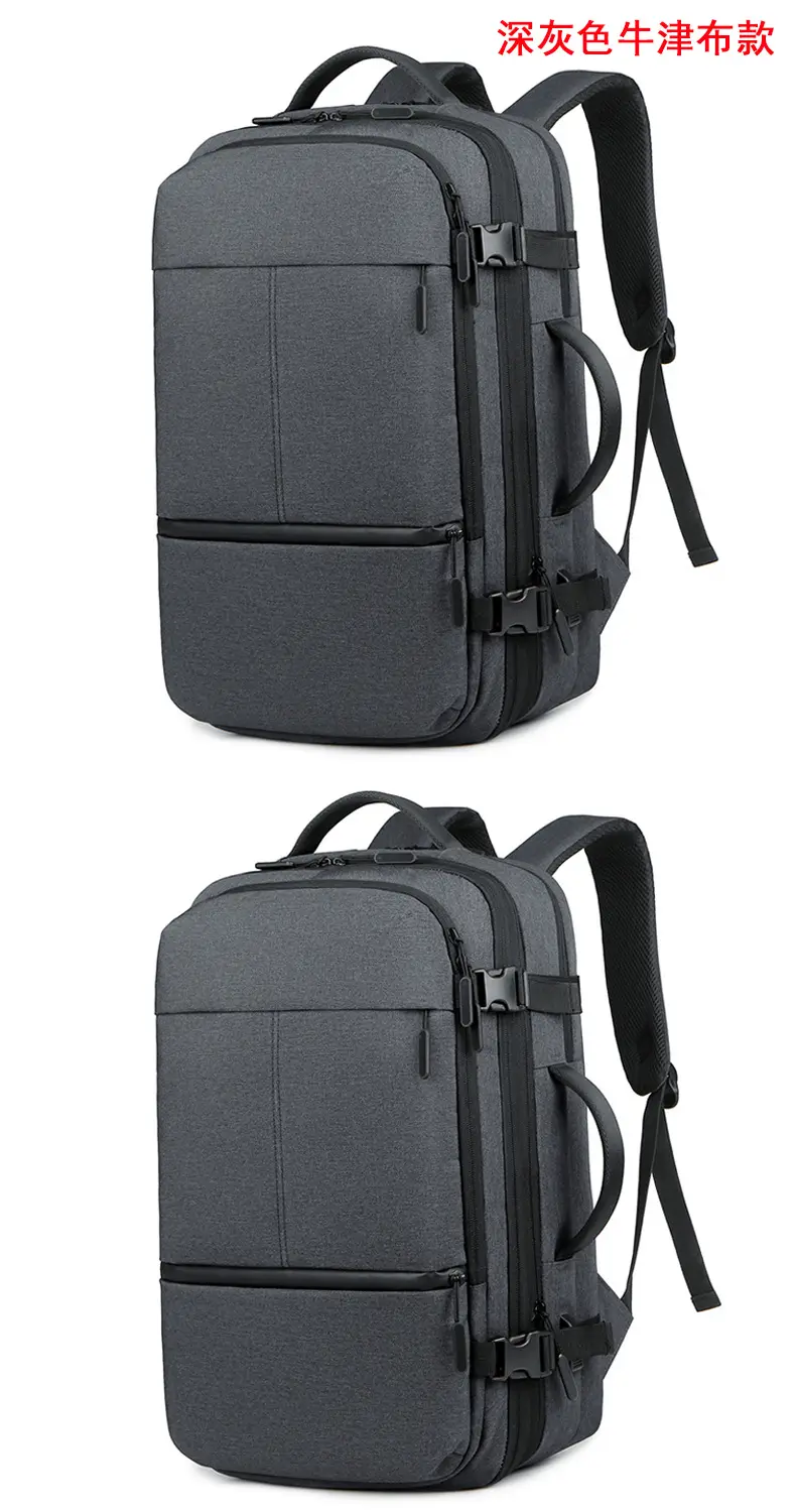 Men's capacious backpack, suitcase for traveling, equipment bag, shoulder bag, laptop, business version, 17 inch — chobi 32