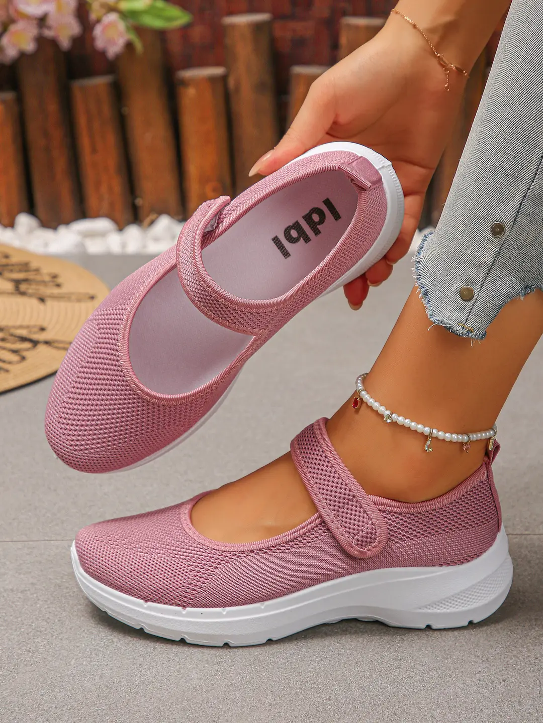 (Cross-border trading), Mary Jane shoes, breathable shoes, lightweight sneakers low-cut, casual women's walking shoes, plus size, for middle age, made — chobi 15