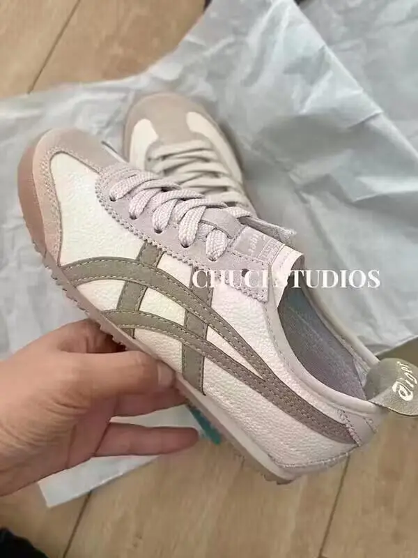 Cross-border Onizuka official website onslaught tiger flagship men's and women's one-step lazy moral training Forrest Gump white shoes — chobi 40