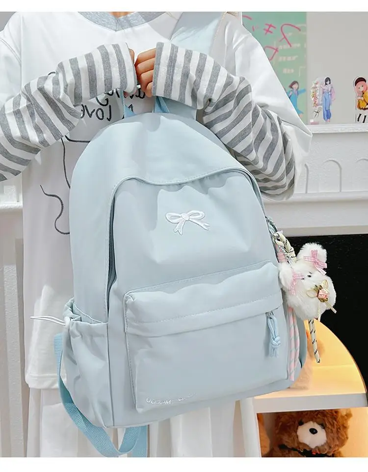 Backpack, Japanese universal capacious fresh shoulder bag, for secondary school — chobi 32