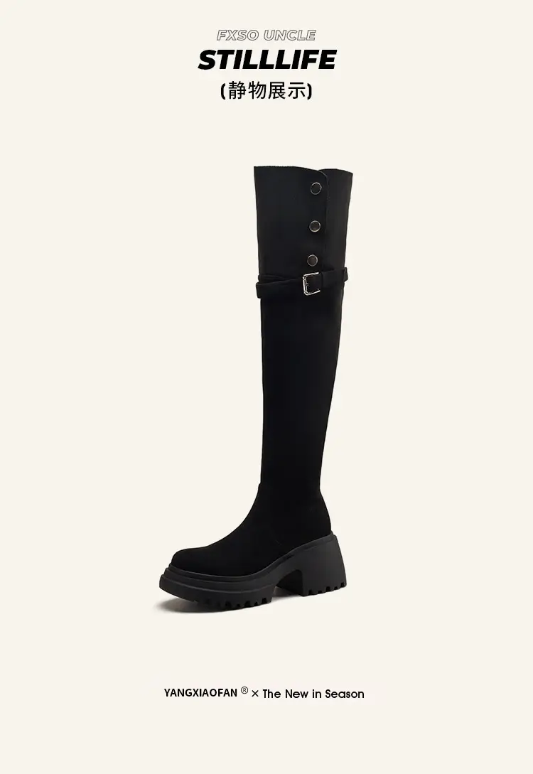 High boots platform heels, can be worn in two ways, ideal for wide feet, height increasing, extra wide fit, plus size — chobi 18