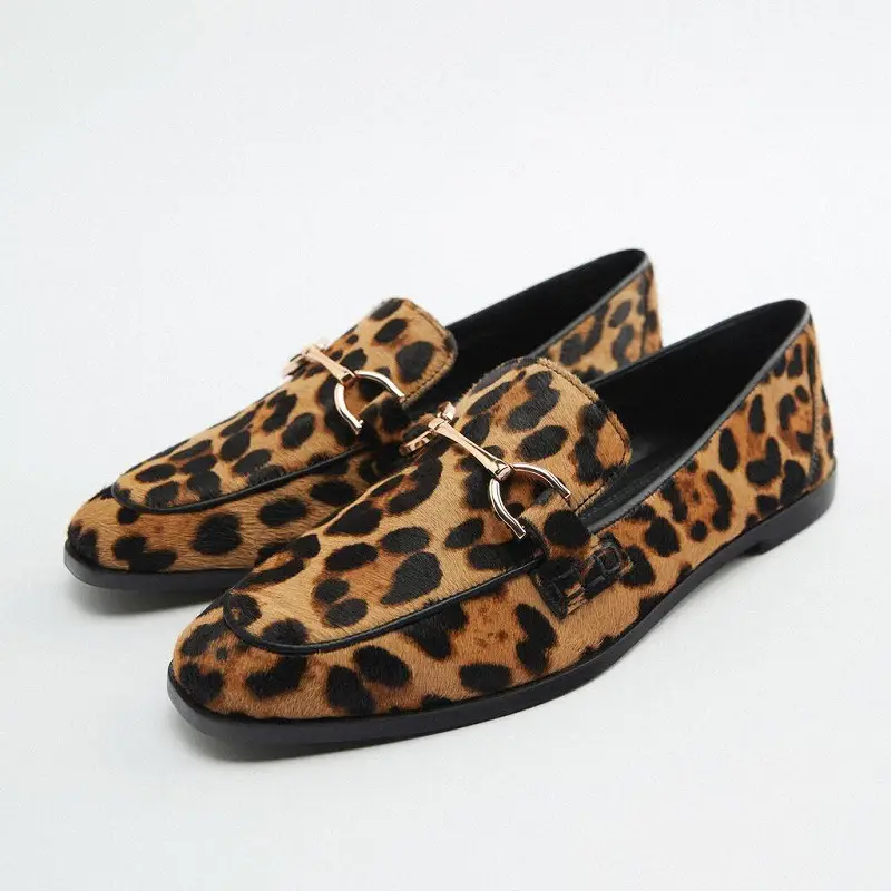Zara, autumn brown shoes flat, casual loafers, autumn season 2026, round toe — chobi 13