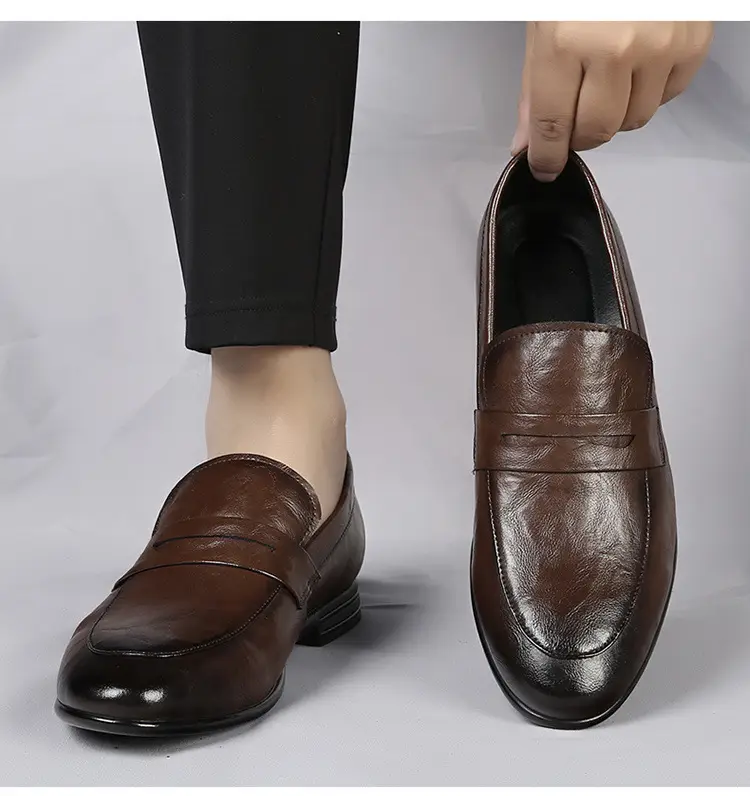Men's universal shoes, casual trend loafers, high-quality style, non-slip sole, easy to put on — chobi 8
