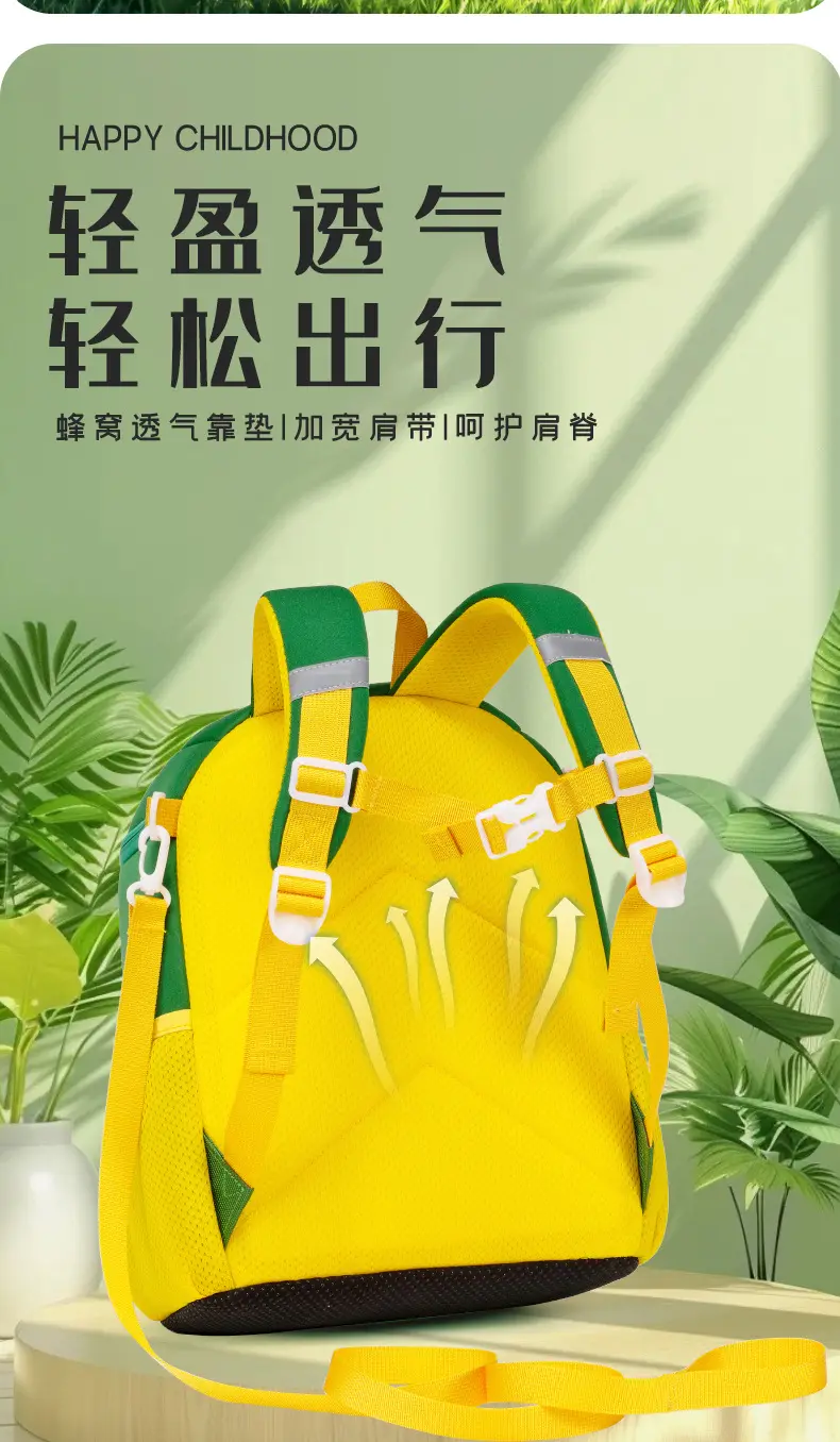 Cartoon cute school bag for early age, children's backpack — chobi 7