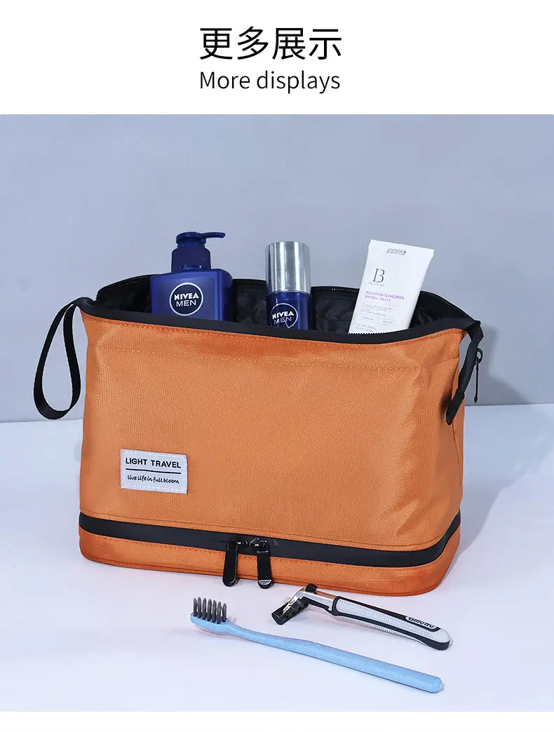 Handheld travel bag wet and dry separation for traveling, high quality organizer bag, cosmetic bag — chobi 12