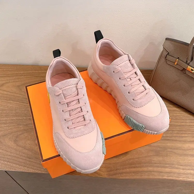 Classic two-tone universal fashionable running sneakers for leisure for men and women flat, genuine leather, for beloved — chobi 14