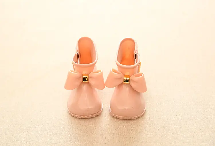 mini sed Children's bow rain boots baby rubber shoes cute rain boots girls fashion waterproof waterproof shoes rain boots a — chobi 33