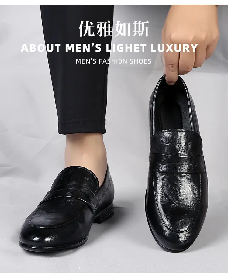 Men's universal shoes, casual trend loafers, high-quality style, non-slip sole, easy to put on — chobi 4
