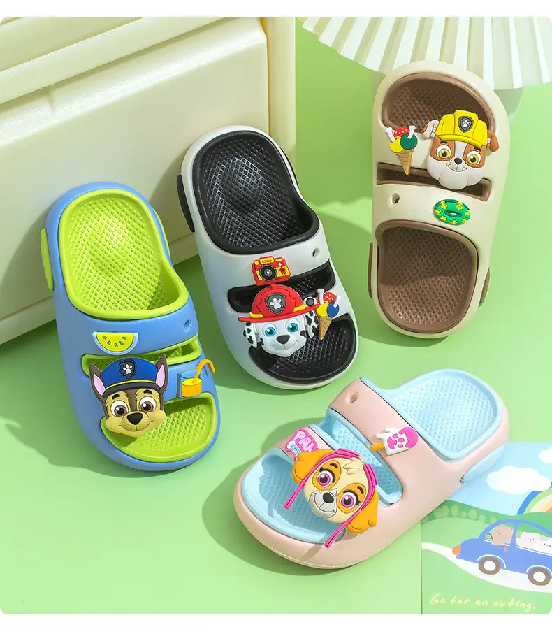 Non-slip children's sandals for boys girl's, mule, women's slippers, 3-6 years — chobi 13