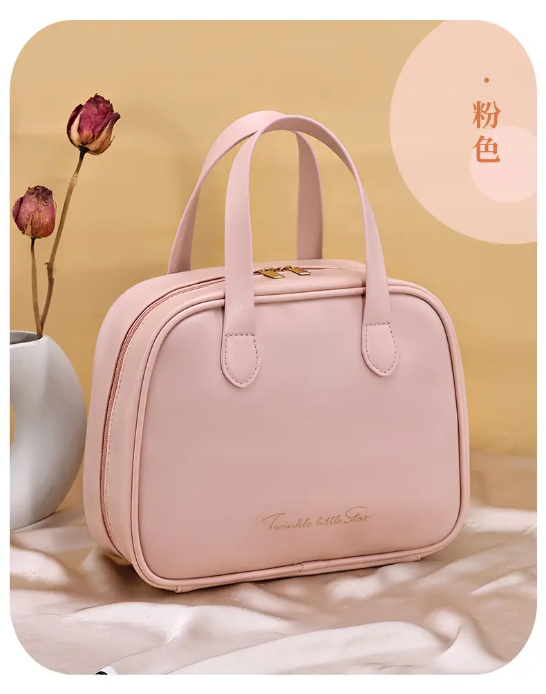 High quality capacious brand handheld big cosmetic bag, polyurethane travel bag, high-quality style — chobi 9