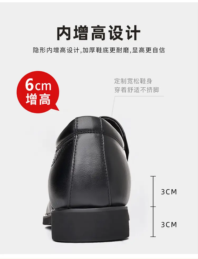 Shoes, case, men's leather slip-ons with hidden heel, trend of season, genuine leather, cowhide, size from 35 — chobi 12
