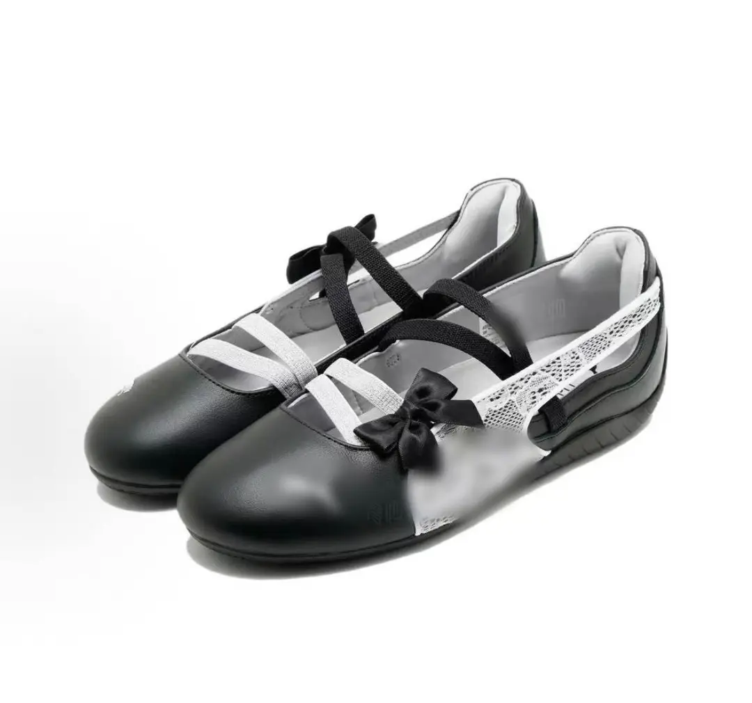 PM Park Chae Young Rose's racing ballet shoes, dance shoes, retro low-top women's shoes, versatile casual thin-soled shoes — chobi 11