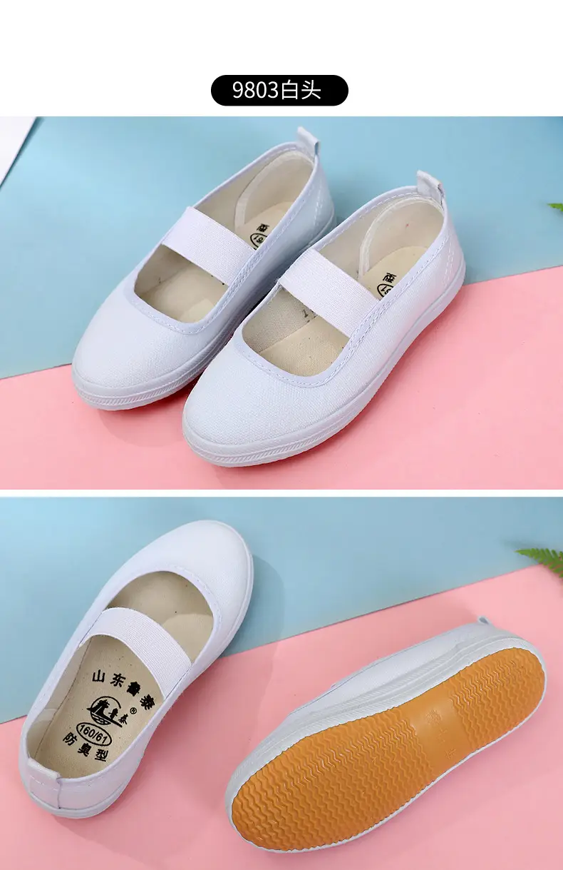 Children's cloth breathable shoes, espadrilles for early age, white sneakers — chobi 20