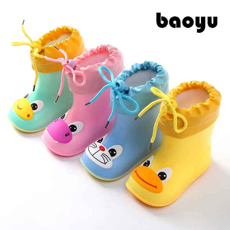 Ploves of dismantling baby rain shoes 1 infant child 3 rain boots men and girls water shoes, children princess cute lightweight shoes — chobi 17