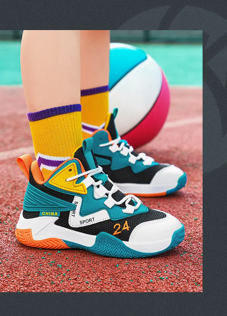 Basketball uniform for boys, autumn children's breathable non-slip sneakers for training — chobi 19