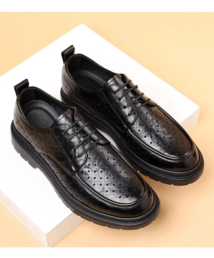 Classic suit jacket, men's summer shoes, breathable casual footwear English style for leisure, Collection Year 2025 — chobi 14