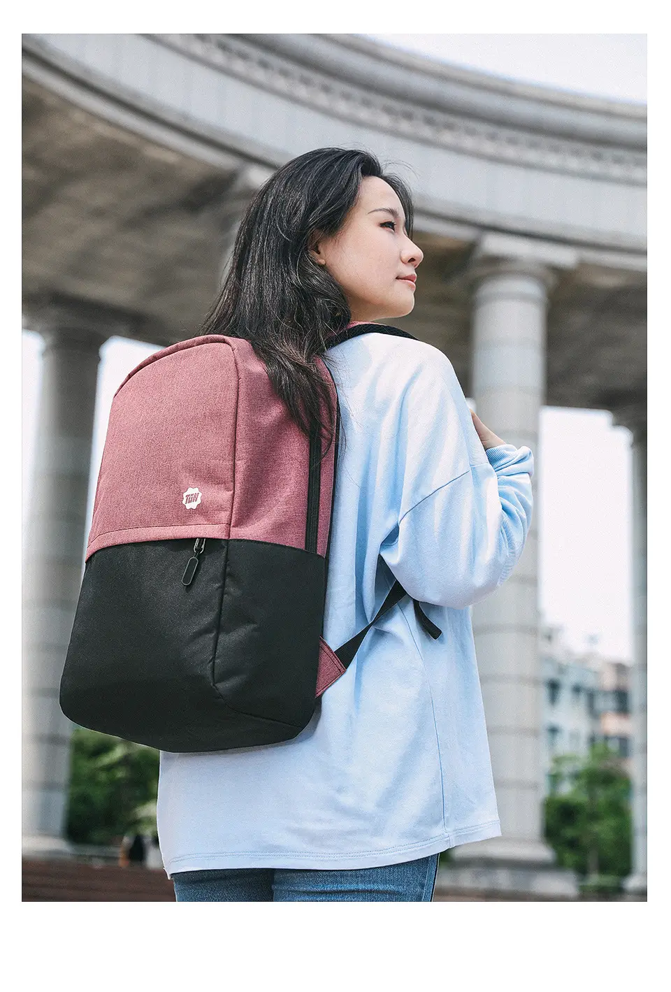 Laptop for traveling, trend backpack for students, sports capacious school bag — chobi 15