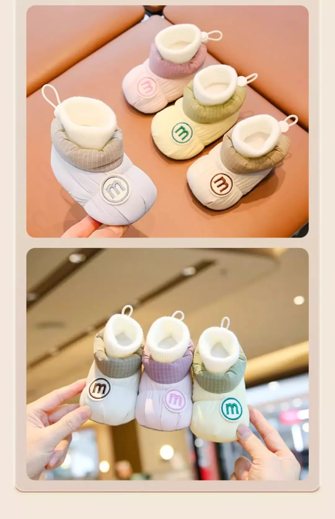 Baby shoes 0-3-12 months to 1 year old, spring and autumn and winter styles for men and women baby soft sole shoes — chobi 5