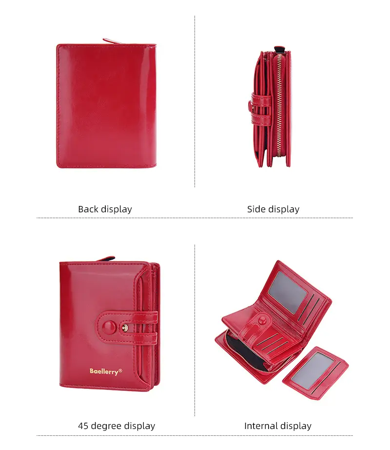 Wallet, shoulder bag, short brand card holder, high-quality style — chobi 14